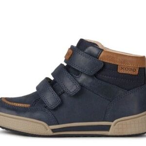 Geox Kids Dark Blue High-Top Sneakers